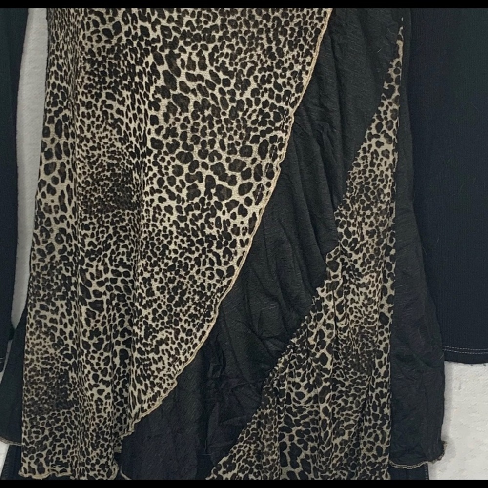 4/$35 Jane & John Top Layered sheer Animal Print - Picture 3 of 8